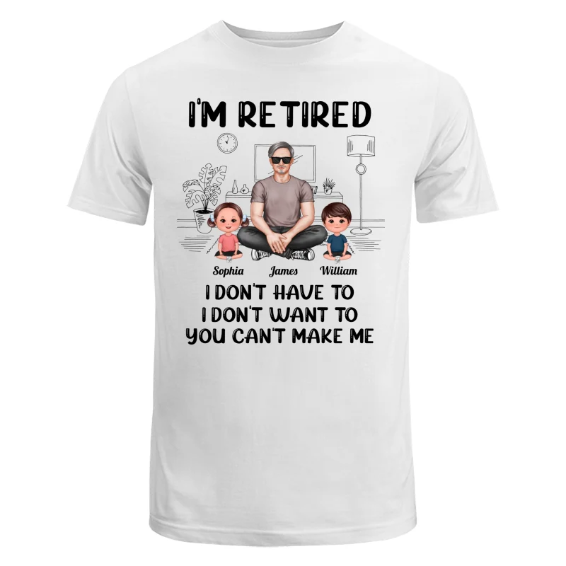 I‘m Retired Grandpa And Kids Personalized Shirt - Image 5