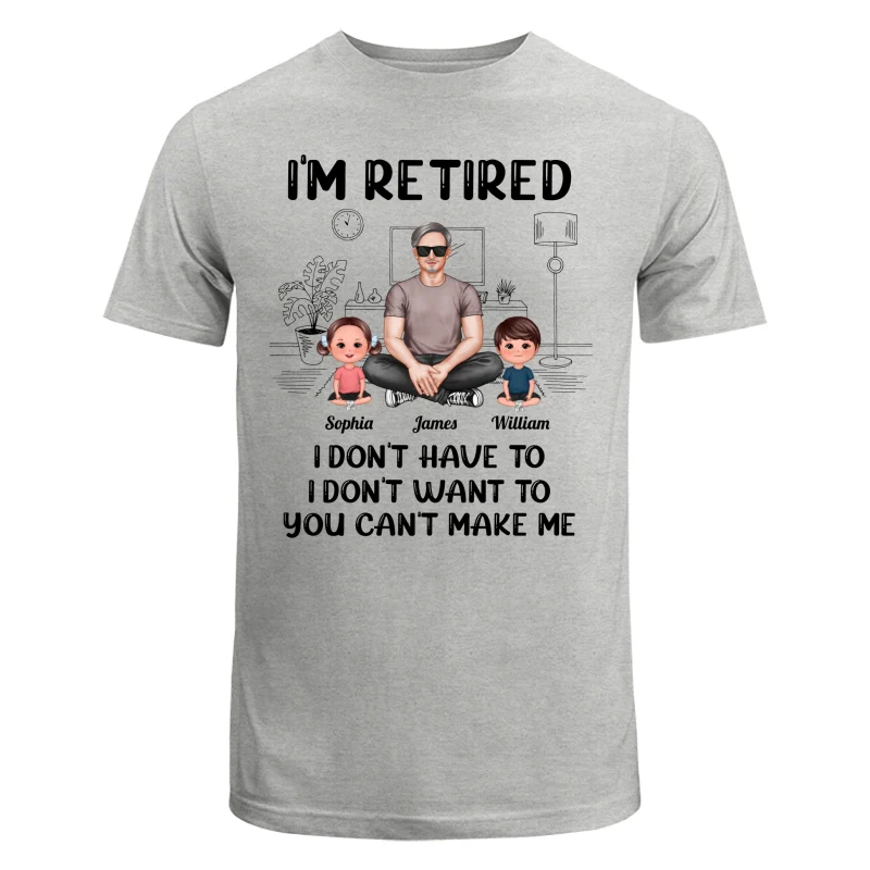 I‘m Retired Grandpa And Kids Personalized Shirt - Image 6