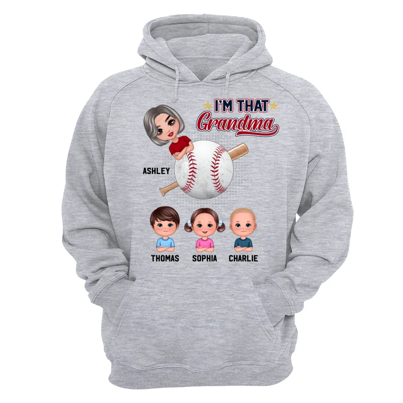 I‘m That Baseball Grandma With Kids Doll Personalized Shirt - Image 14