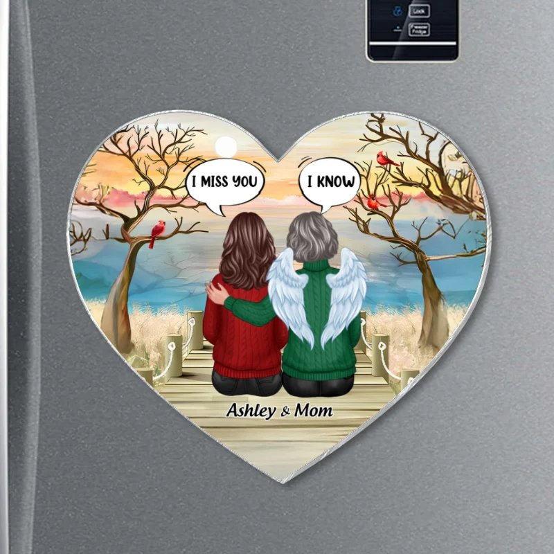 I Miss You Family Memorial Personalized Acrylic Fridge Magnet, Remembrance Gift, Sympathy Gift - Image 9