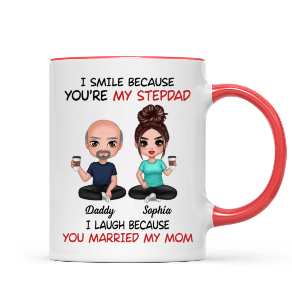 I Smile Because You‘re My Stepdad Personalized Mug - Image 10