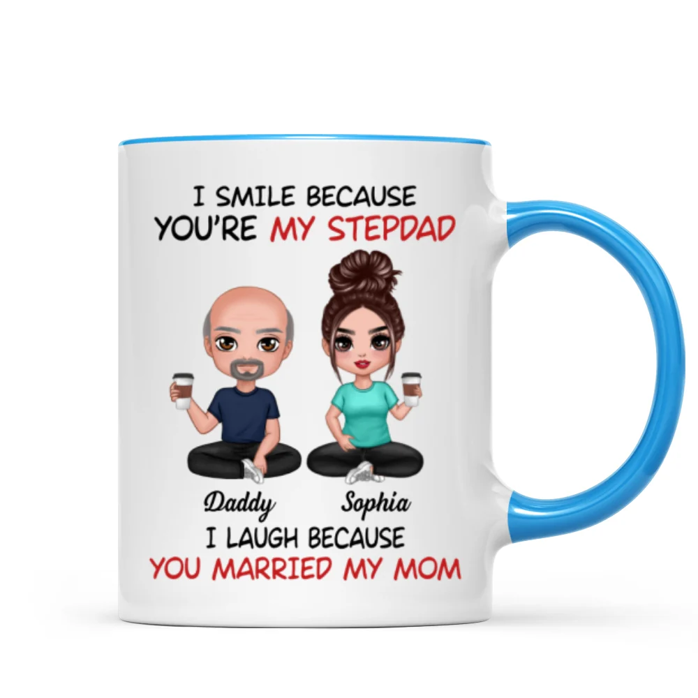 I Smile Because You‘re My Stepdad Personalized Mug - Image 11