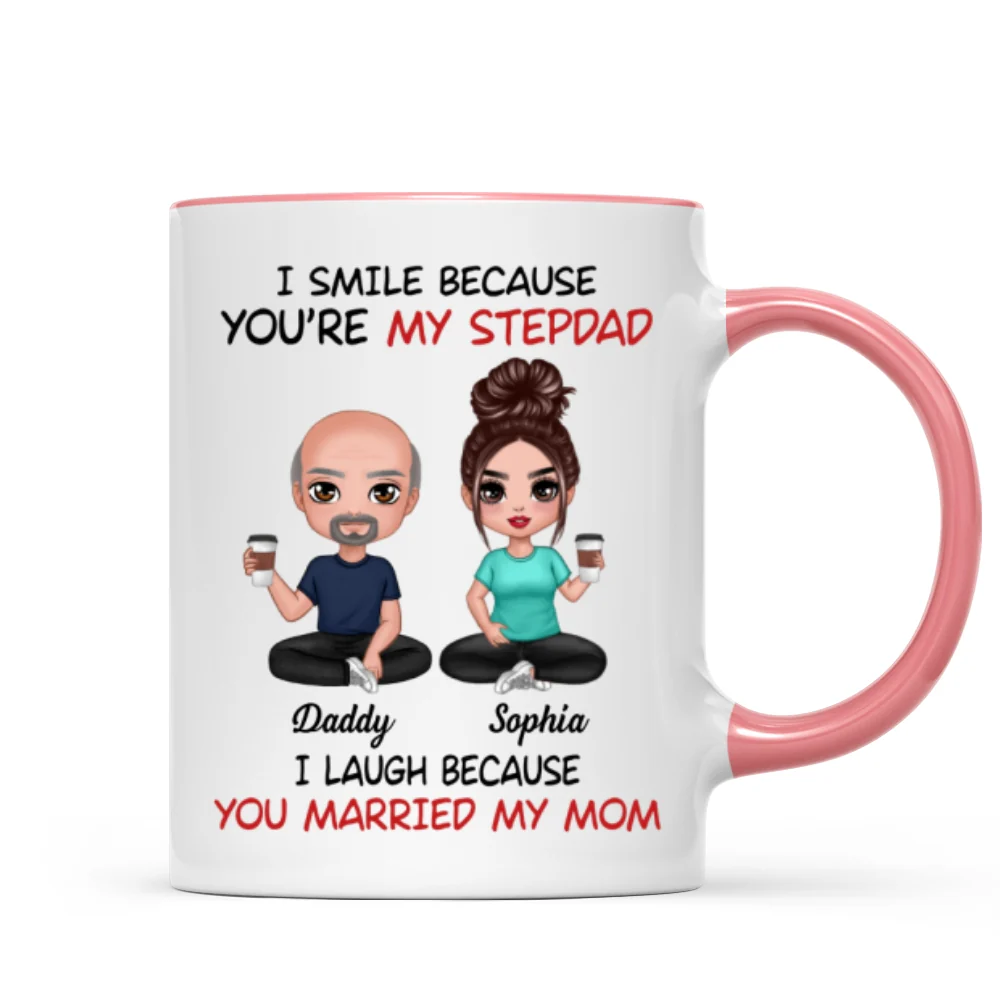 I Smile Because You‘re My Stepdad Personalized Mug - Image 12