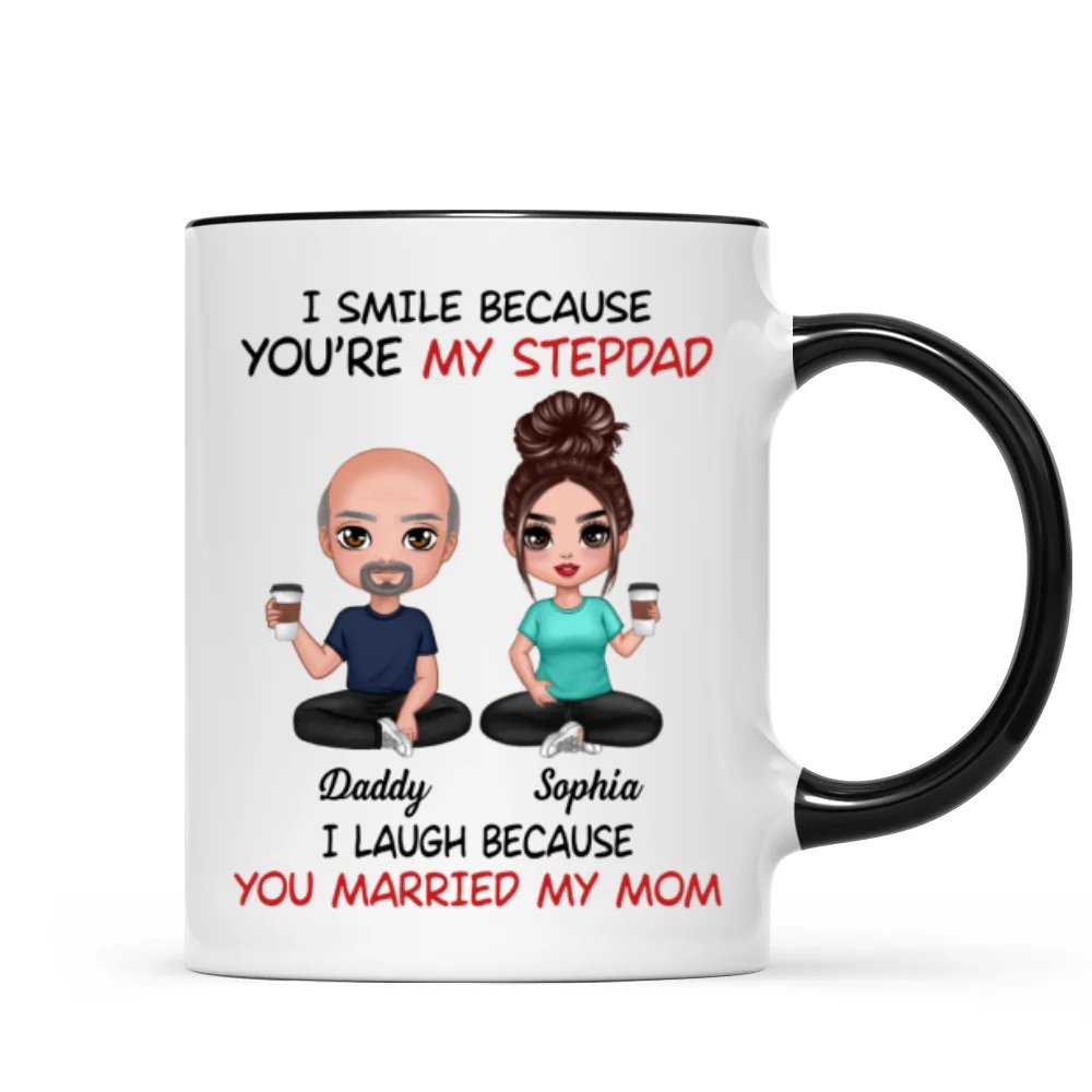 I Smile Because You‘re My Stepdad Personalized Mug - Image 8