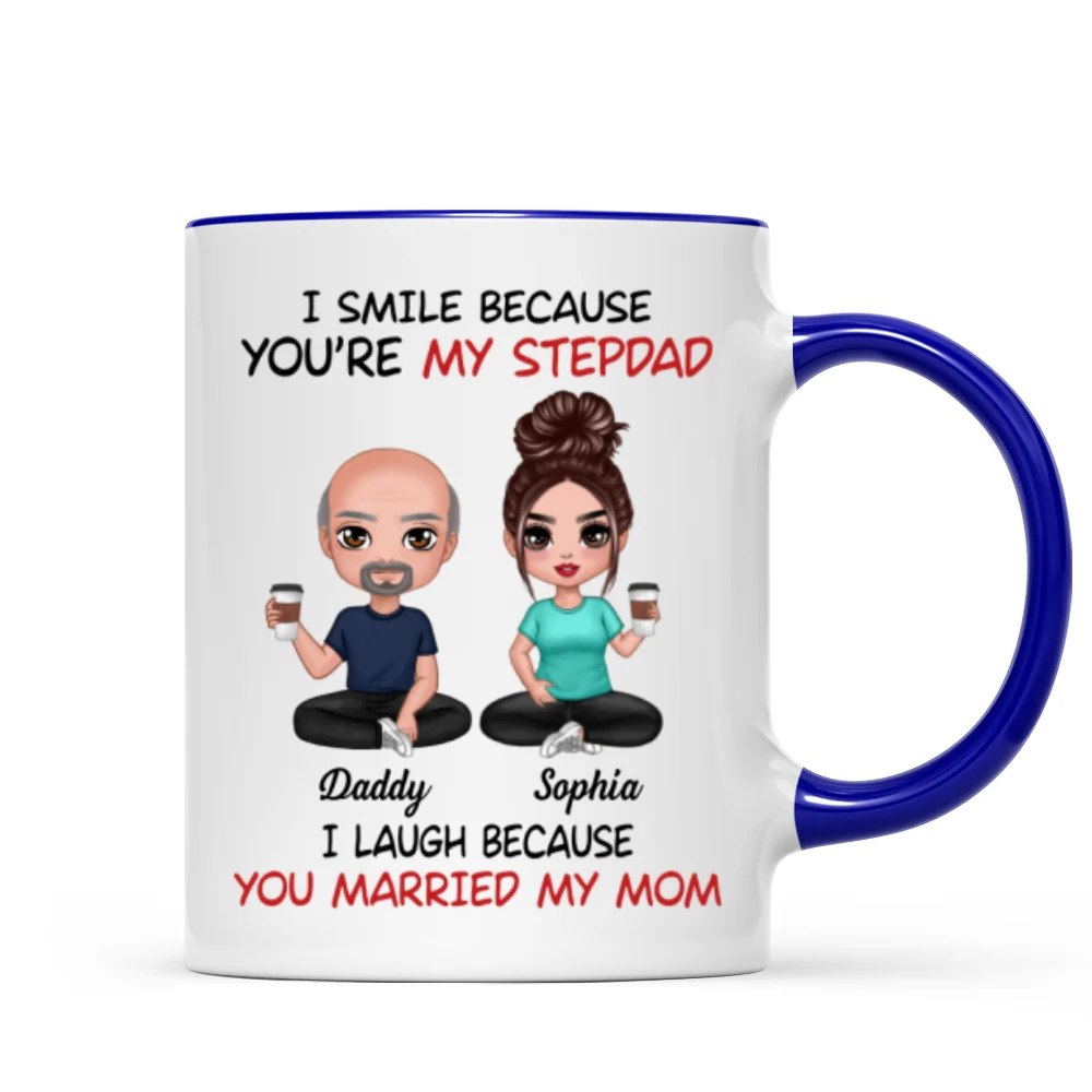 I Smile Because You‘re My Stepdad Personalized Mug - Image 9