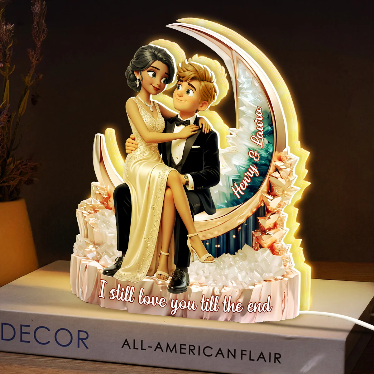 I Still Love You Till The End Romantic Couple - Personalized Light Box - Anniversary, Valentine's Day Gift, Gift For Him, Gift For Her - Image 5