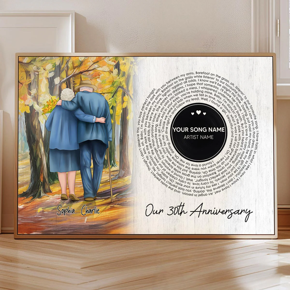 I Want To Grow Old With You Song Lyrics Art Personalized Poster, Anniversary Gift For Him, For Her - Image 5
