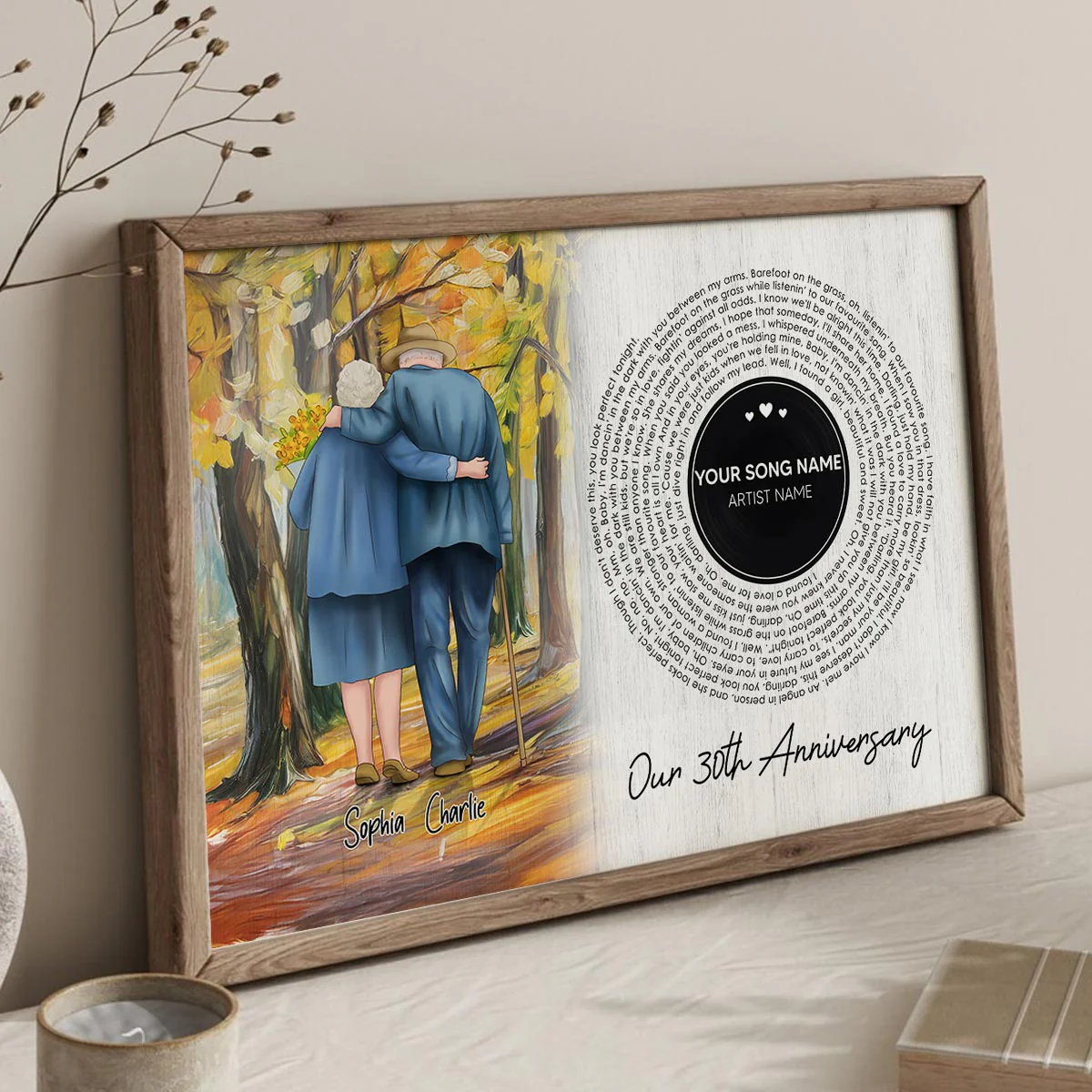 I Want To Grow Old With You Song Lyrics Art Personalized Poster, Anniversary Gift For Him, For Her - Image 7