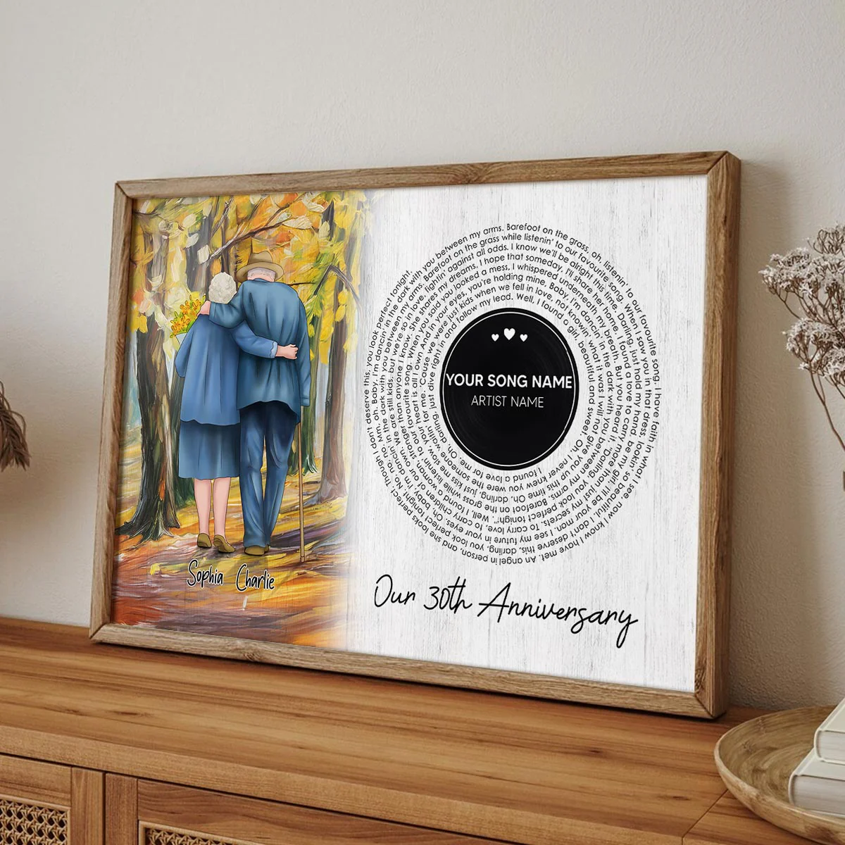 I Want To Grow Old With You Song Lyrics Art Personalized Poster, Anniversary Gift For Him, For Her - Image 8