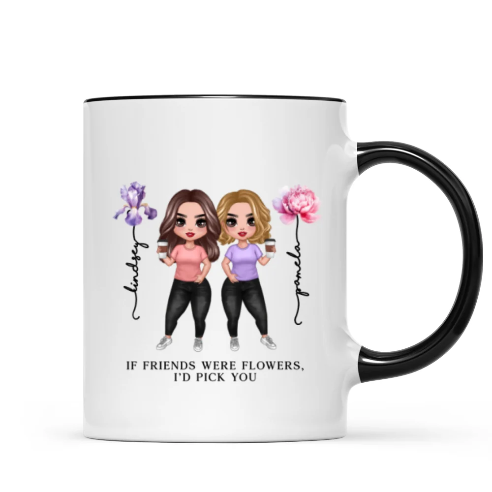 If Friends Were Flowers Birth Month Flowers Gift For Best Friends Besties Personalized Mug - Image 7