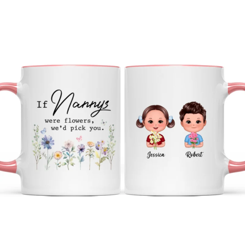 If Grandmas Were Flowers I'd Pick You Gift For Grandma Personalized Mug - Image 12