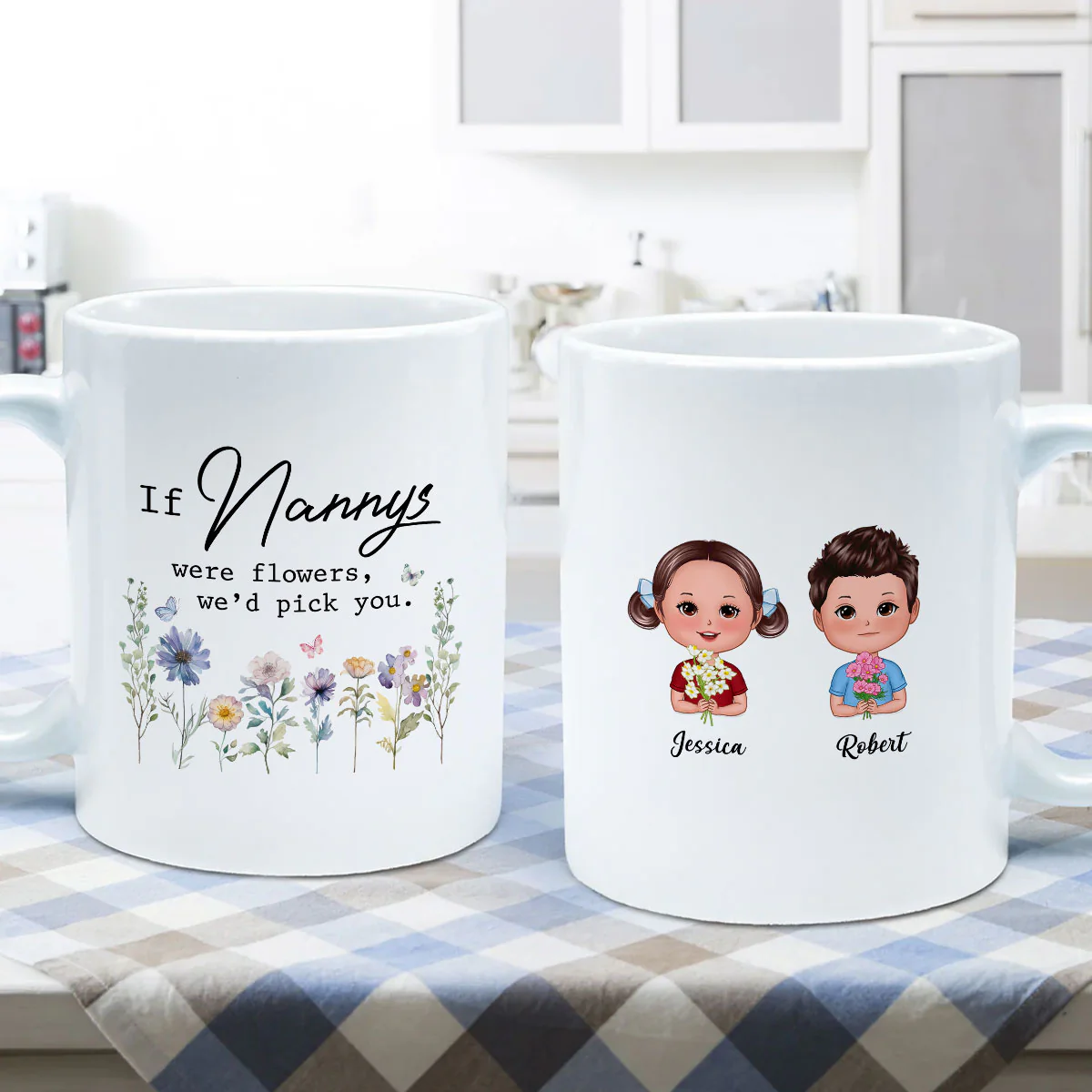 If Grandmas Were Flowers I'd Pick You Gift For Grandma Personalized Mug - Image 5