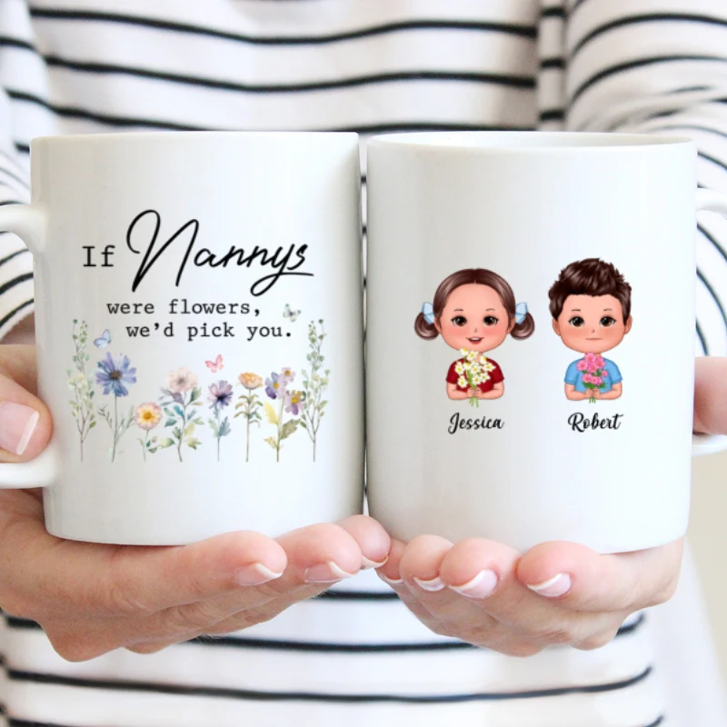 If Grandmas Were Flowers I'd Pick You Gift For Grandma Personalized Mug - Image 7