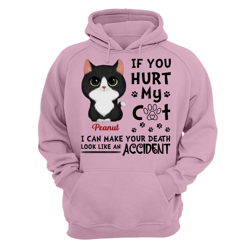 If You Hurt My Cats Watercolor Cute Cats Personalized Shirt - Image 15