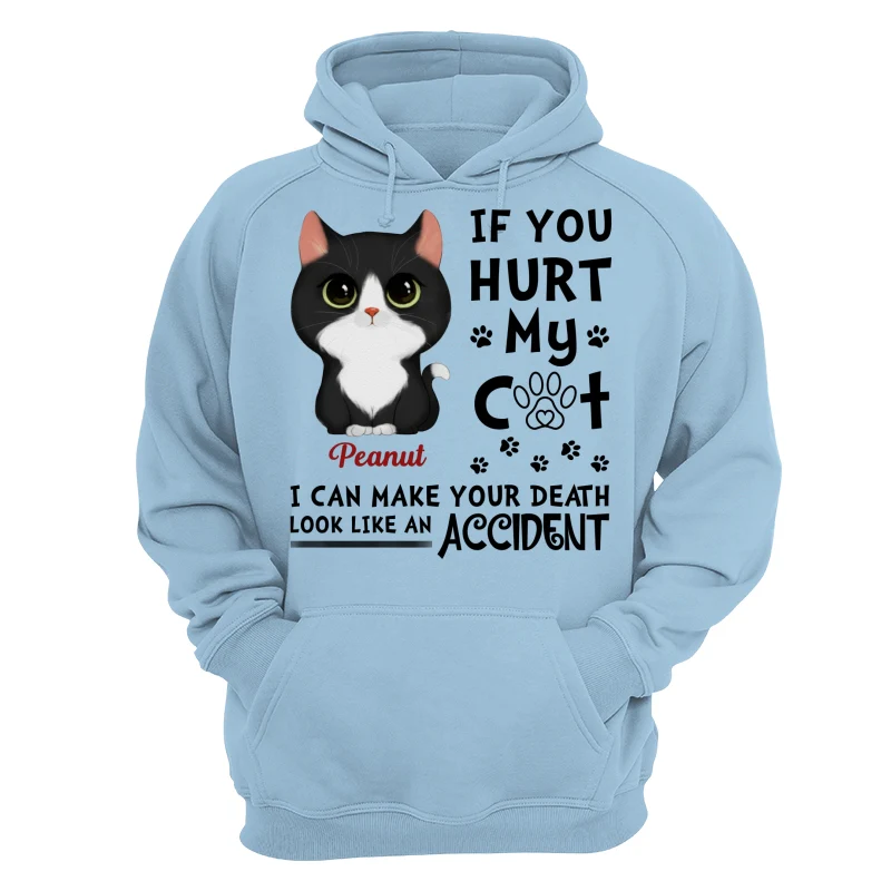 If You Hurt My Cats Watercolor Cute Cats Personalized Shirt - Image 16