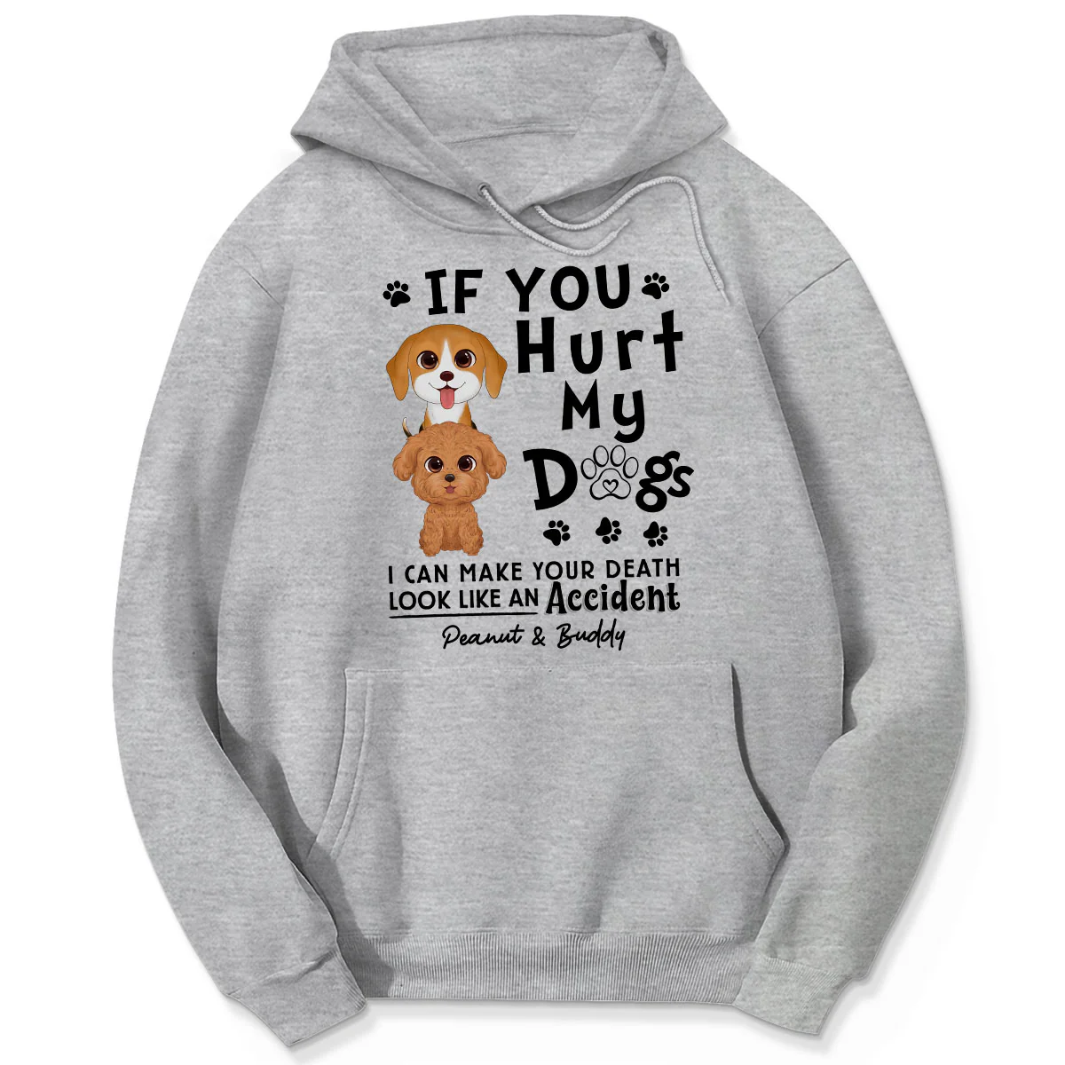 If You Hurt My Dogs Gift For Dog Mom Dog Dad Personalized Shirt - Image 5