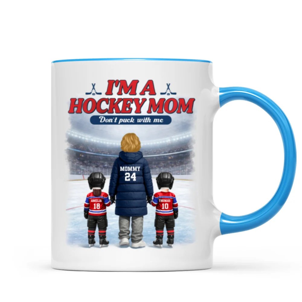 I'm A Hockey Mom And Her Kids - Personalized Mug - Heartfelt Gift For Hockey Mom, Gift For Wife - Image 10