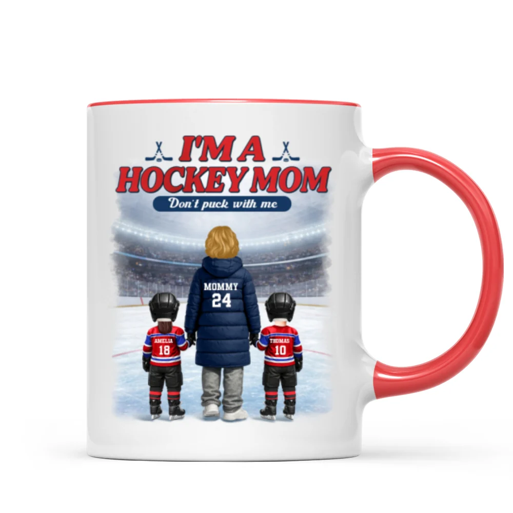 I'm A Hockey Mom And Her Kids - Personalized Mug - Heartfelt Gift For Hockey Mom, Gift For Wife - Image 9