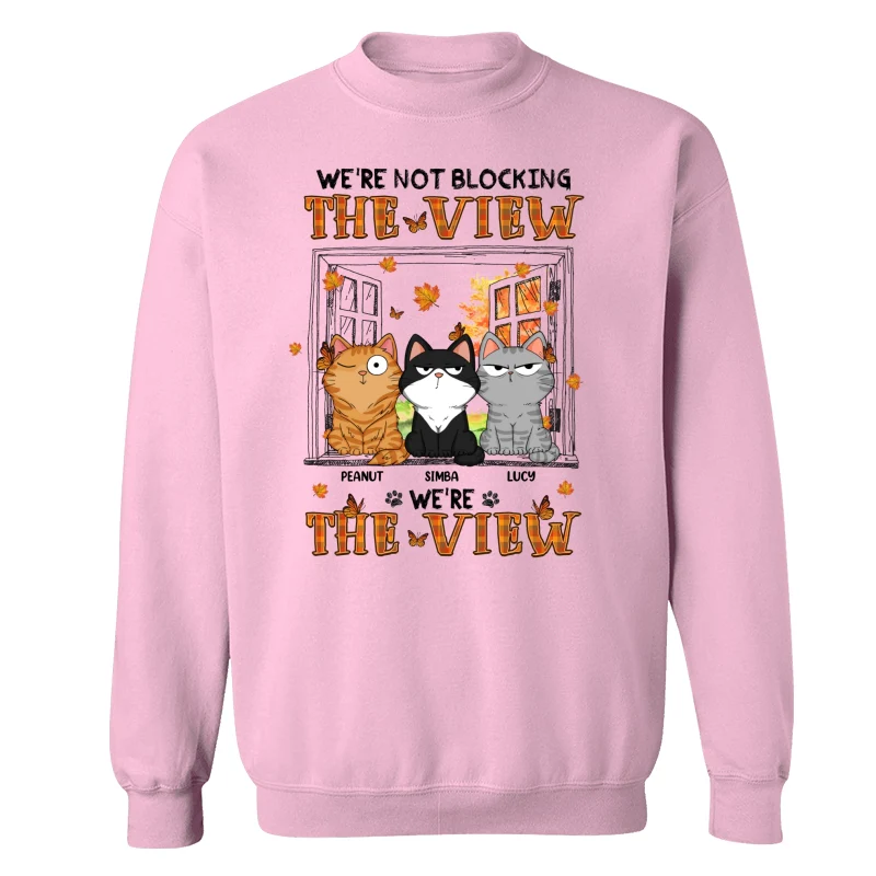 I‘m Not Blocking The View Funny Cats Expressions Personalized Shirt - Image 19