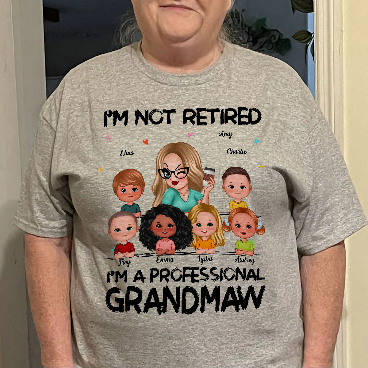 I'm Not Retired I'm A Professional Grandma - Personalized Shirt - Retirement Gift For Grandma - Image 6