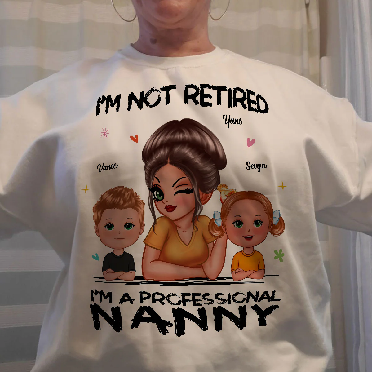 I'm Not Retired I'm A Professional Grandma Personalized Shirt, Retirement Gift For Grandma - Image 5