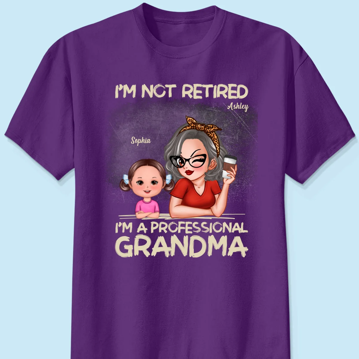 I'm Not Retired I'm A Professional Grandma Personalized Dark Color Shirt, Retirement Gift For Grandma - Image 10