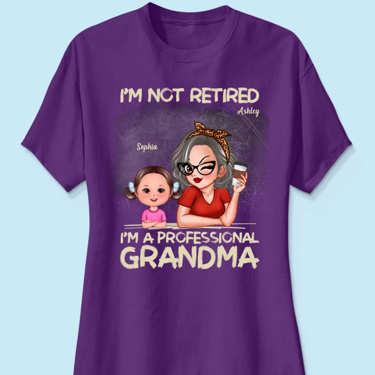 I'm Not Retired I'm A Professional Grandma Personalized Dark Color Shirt, Retirement Gift For Grandma - Image 15