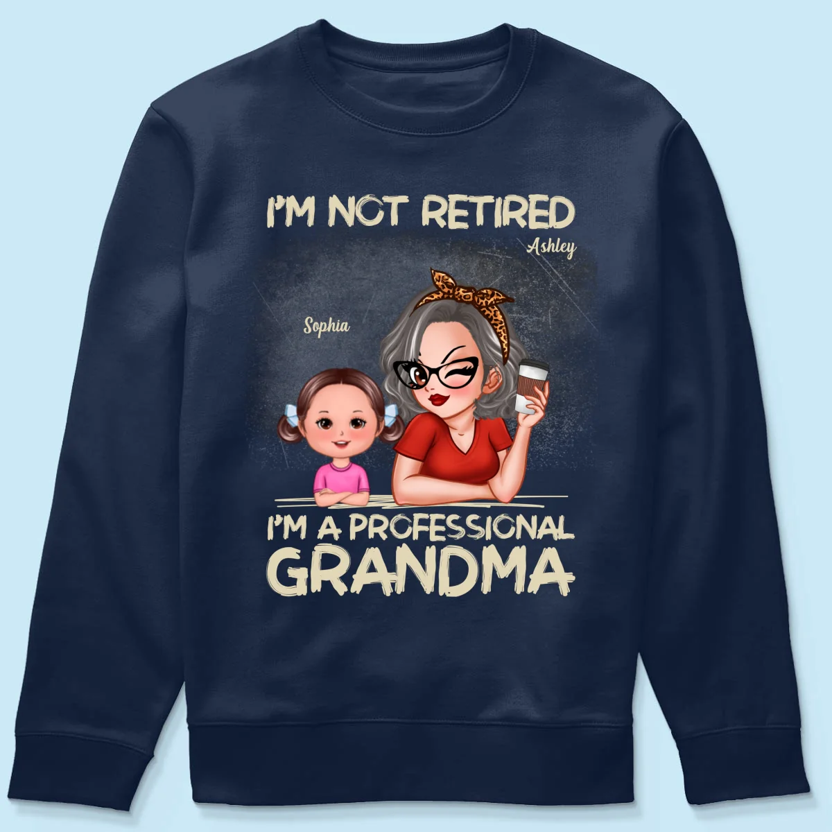 I'm Not Retired I'm A Professional Grandma Personalized Dark Color Shirt, Retirement Gift For Grandma - Image 20