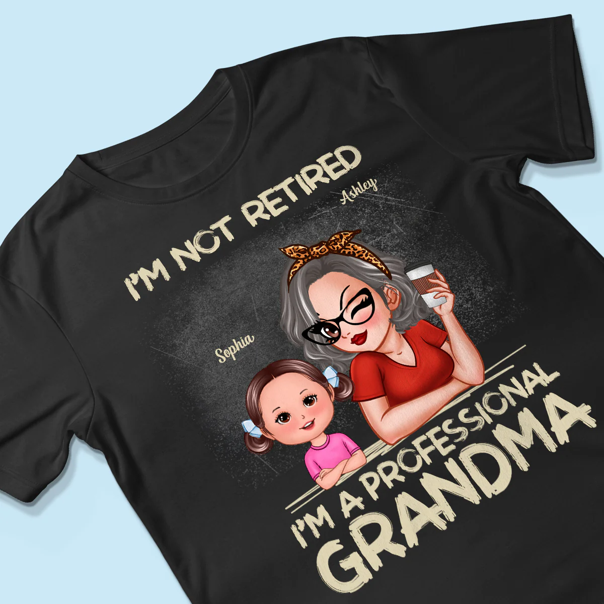 I'm Not Retired I'm A Professional Grandma Personalized Dark Color Shirt, Retirement Gift For Grandma - Image 3