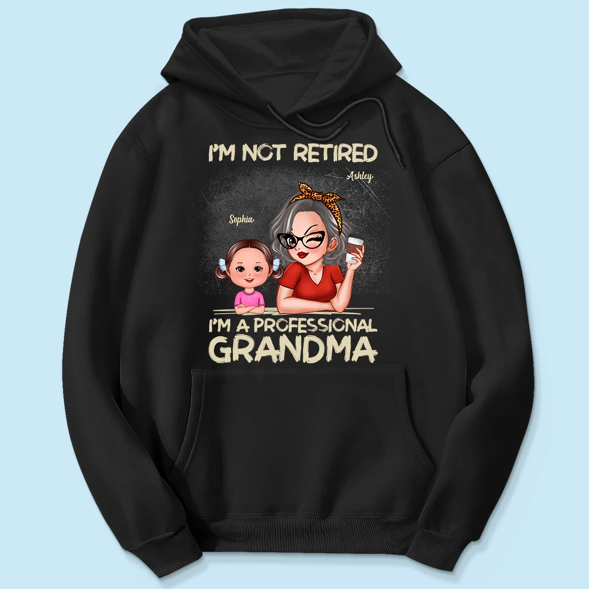 I'm Not Retired I'm A Professional Grandma Personalized Dark Color Shirt, Retirement Gift For Grandma - Image 5