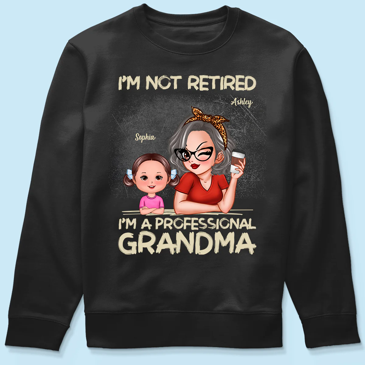 I'm Not Retired I'm A Professional Grandma Personalized Dark Color Shirt, Retirement Gift For Grandma - Image 6