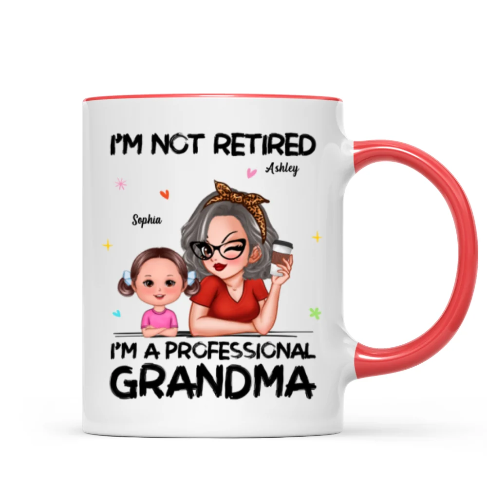 I'm Not Retired I'm A Professional Grandma Personalized Mug, Retirement Gift For Grandma - Image 10
