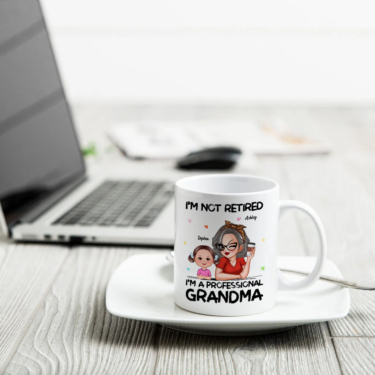 I'm Not Retired I'm A Professional Grandma Personalized Mug, Retirement Gift For Grandma - Image 5