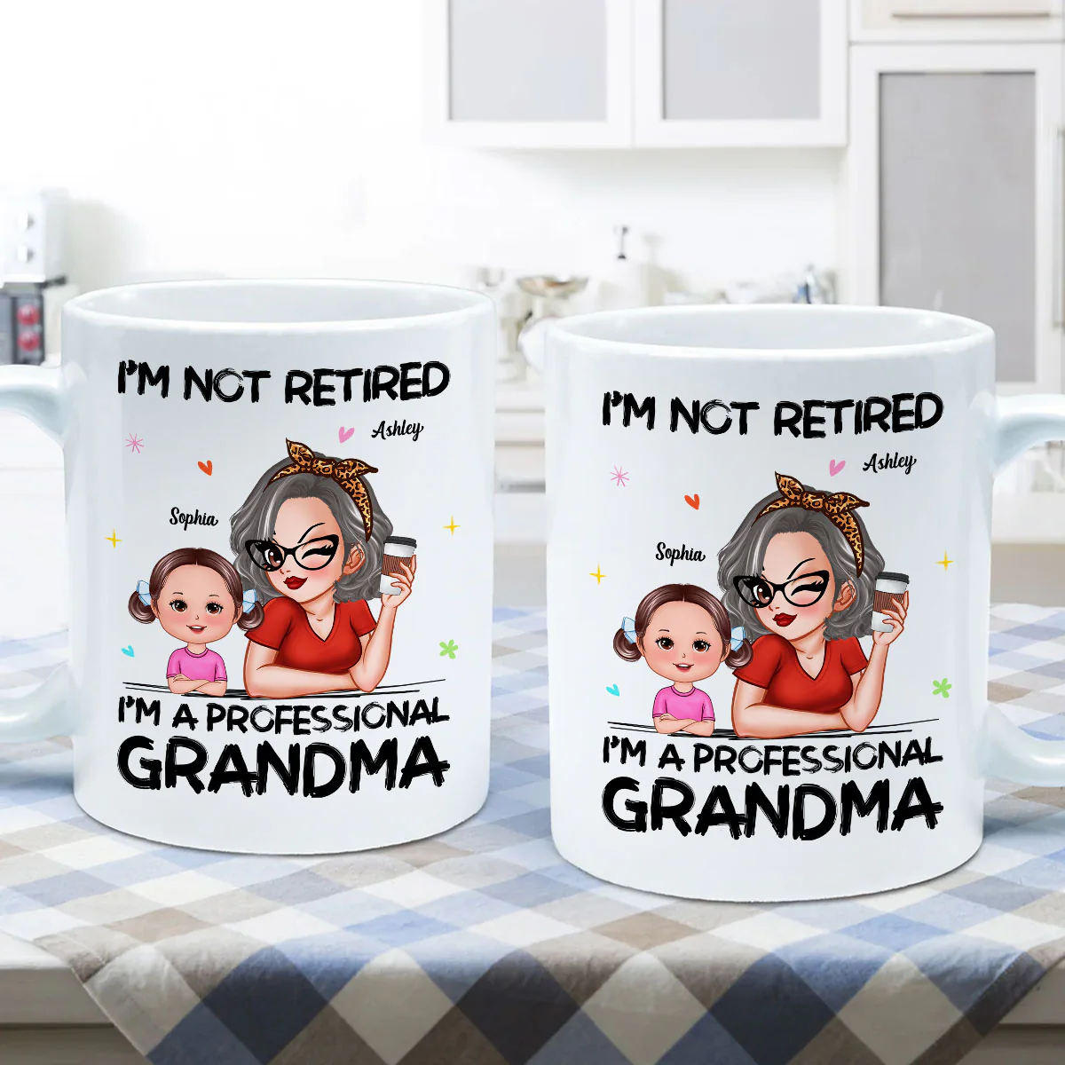 I'm Not Retired I'm A Professional Grandma Personalized Mug, Retirement Gift For Grandma - Image 6
