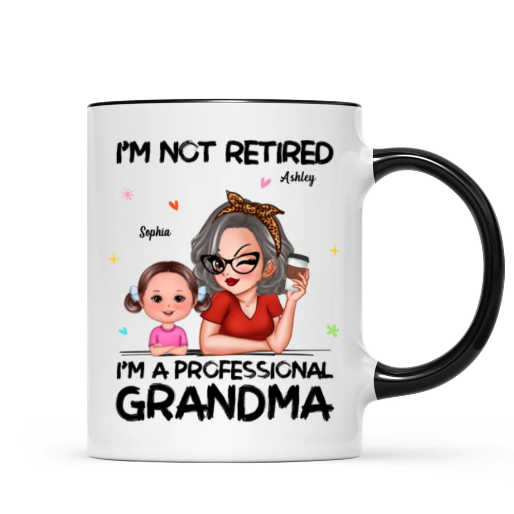 I'm Not Retired I'm A Professional Grandma Personalized Mug, Retirement Gift For Grandma - Image 8