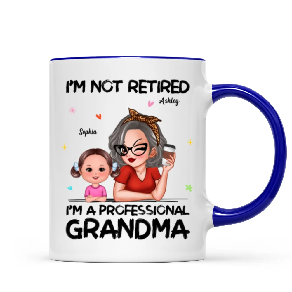 I'm Not Retired I'm A Professional Grandma Personalized Mug, Retirement Gift For Grandma - Image 9