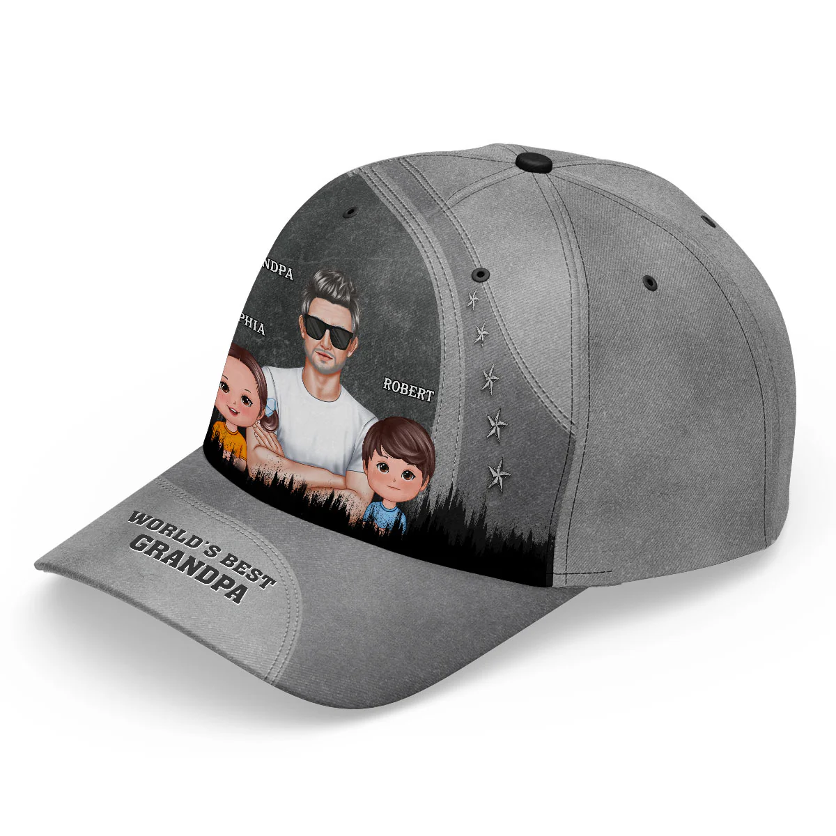 I'm Not Retired I'm A Professional Grandpa Personalized Classic Cap, Retirement Gift For Grandpa - Image 2