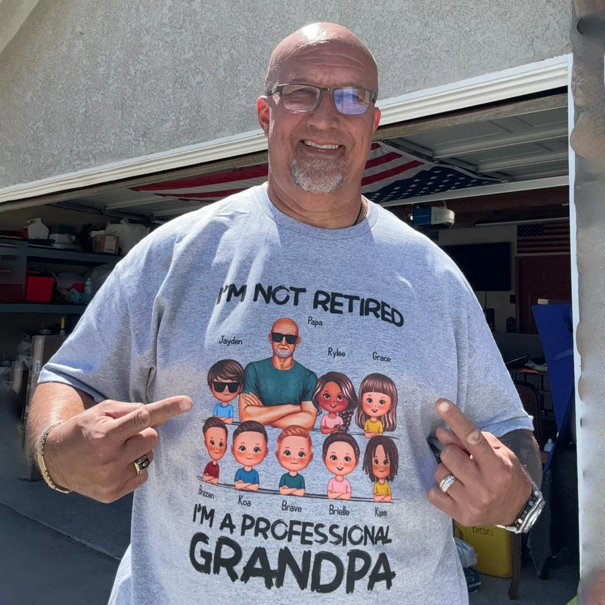 I'm Not Retired I'm A Professional Grandpa - Personalized Shirt - Retirement Gift For Grandpa - Image 9