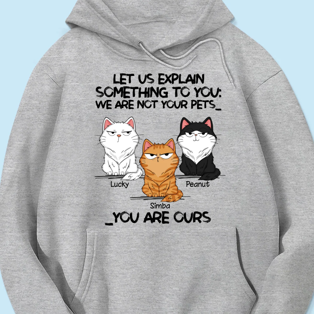 I‘m Not Your Pet Funny Expression Cat Personalized Shirt - Image 16