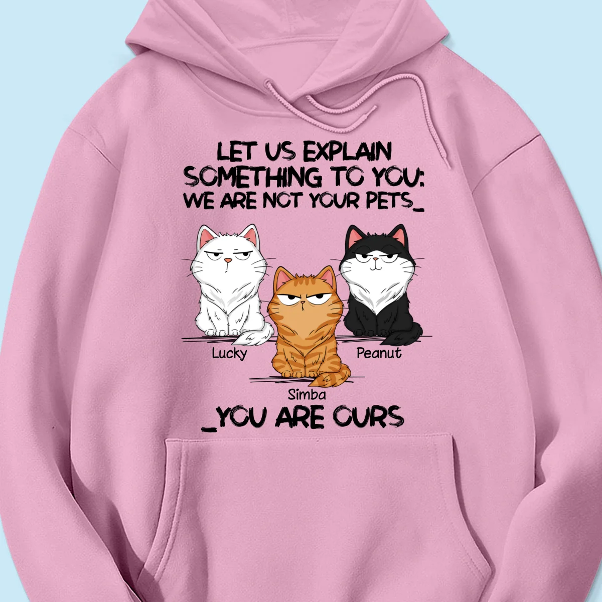 I‘m Not Your Pet Funny Expression Cat Personalized Shirt - Image 17
