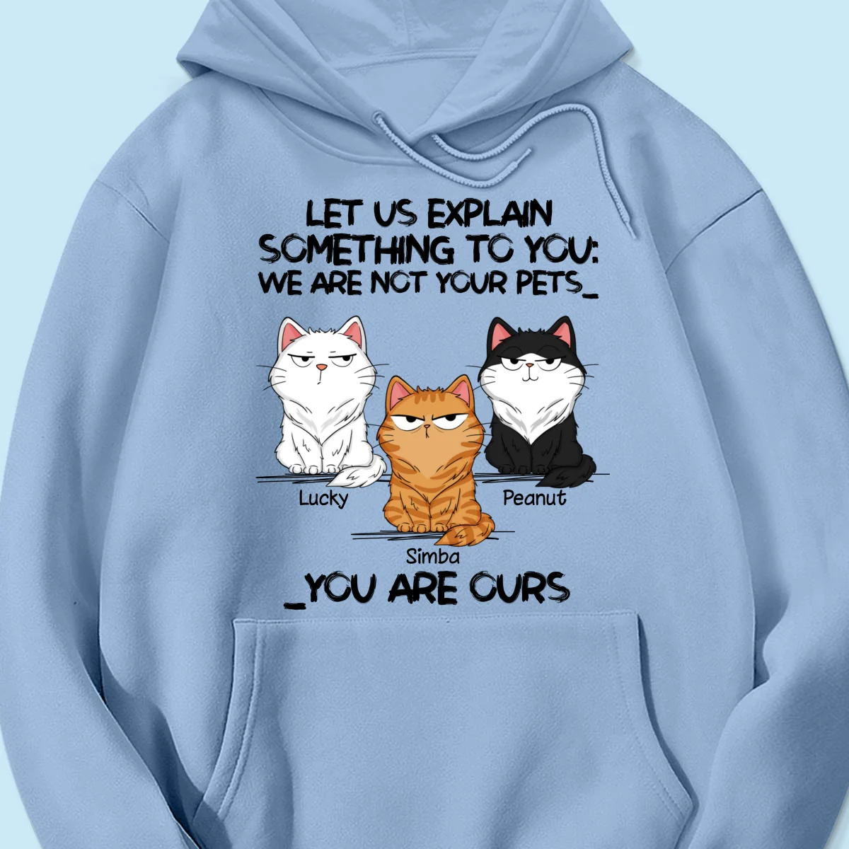 I‘m Not Your Pet Funny Expression Cat Personalized Shirt - Image 18