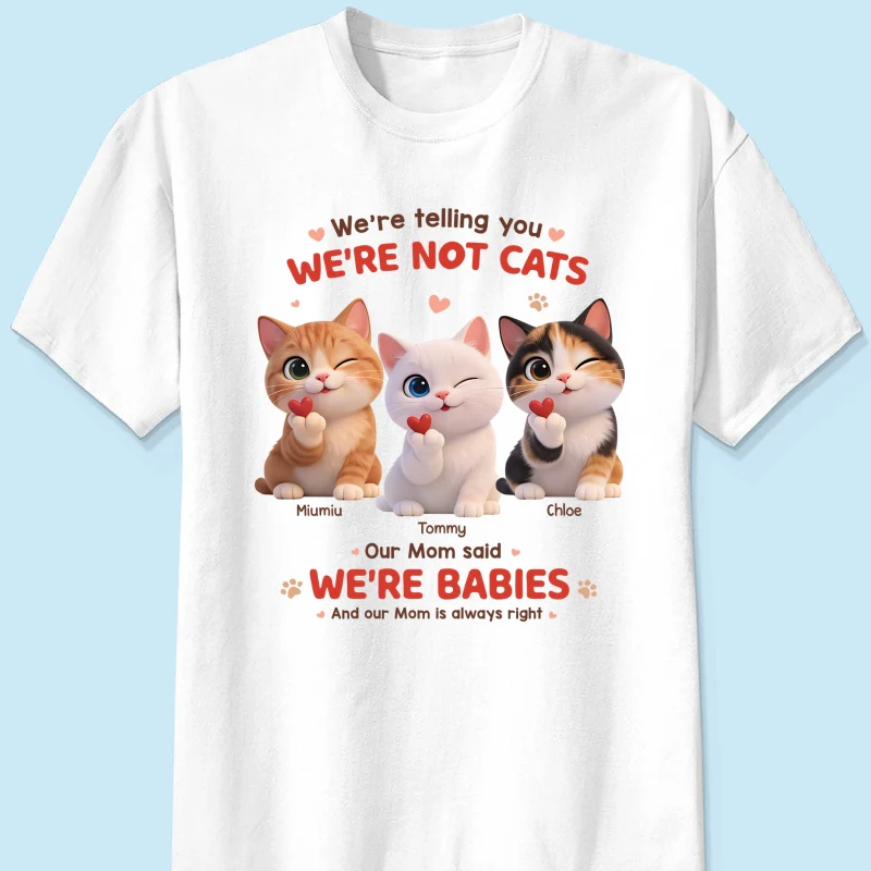 I'm Telling You I'm Not A Cat - Personalized Shirt - Sentimental Gift for Cat Moms - Image 19