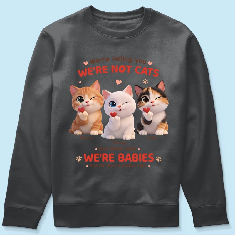 I'm Telling You I'm Not A Cat - Personalized Shirt - Sentimental Gift for Cat Moms - Image 44