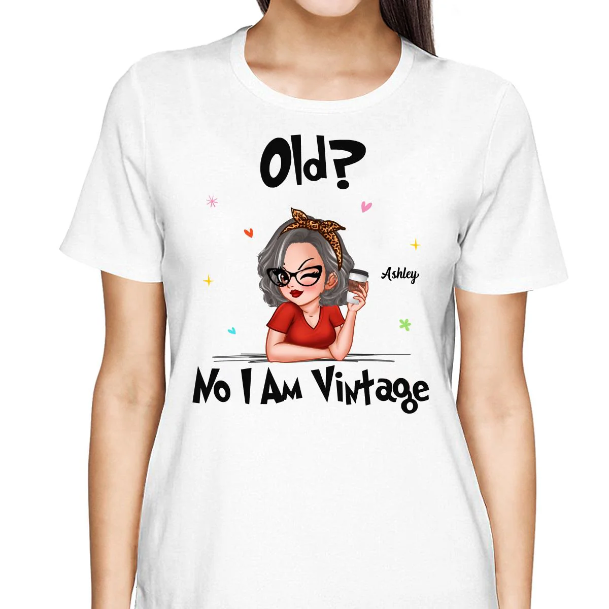 I‘m Vintage Not Old Gift For Grandma Personalized Shirt - Image 2