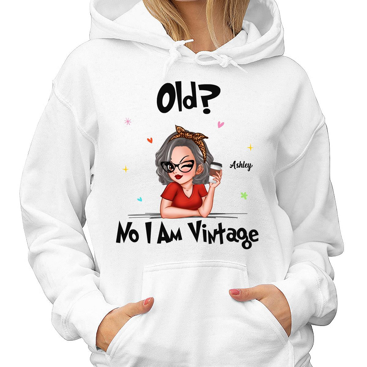 I‘m Vintage Not Old Gift For Grandma Personalized Shirt - Image 4