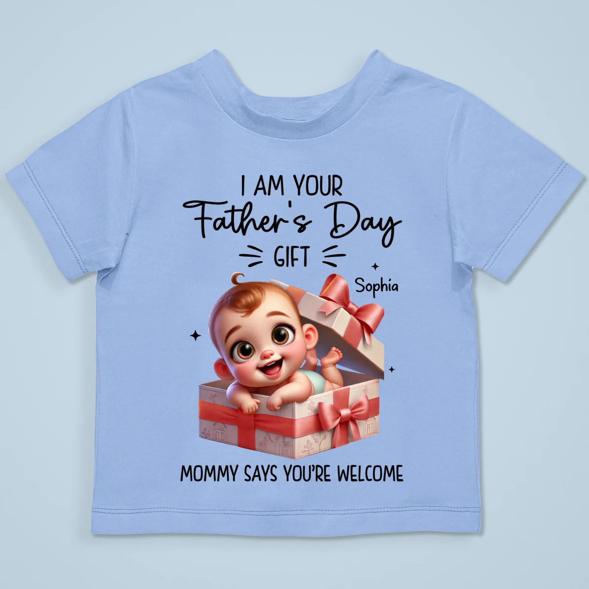 I'm Your Father's Day Gift Cute Baby In Gift Box Personalized Baby Onesie, Baby Shirt - Image 16