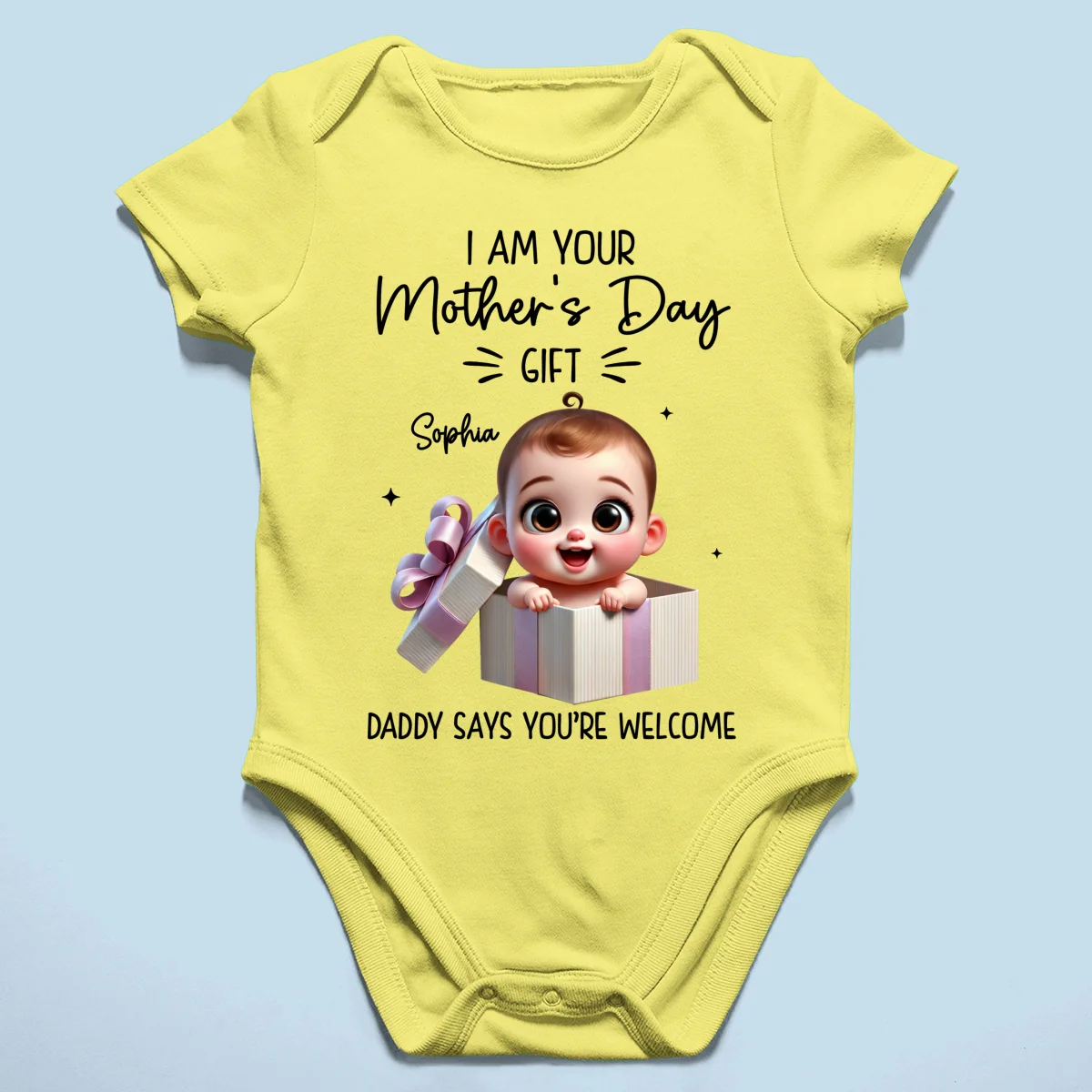 I'm Your Gift Cute Baby Sitting In Gift Box Personalized Baby Onesie, Baby Shirt - Image 13