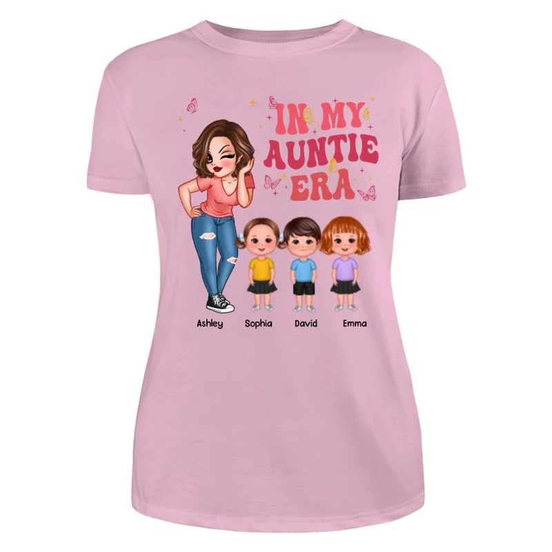 In My Auntie Era Pretty Woman With Cute Kids Personalized Shirt - Image 11