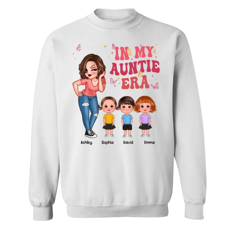 In My Auntie Era Pretty Woman With Cute Kids Personalized Shirt - Image 17