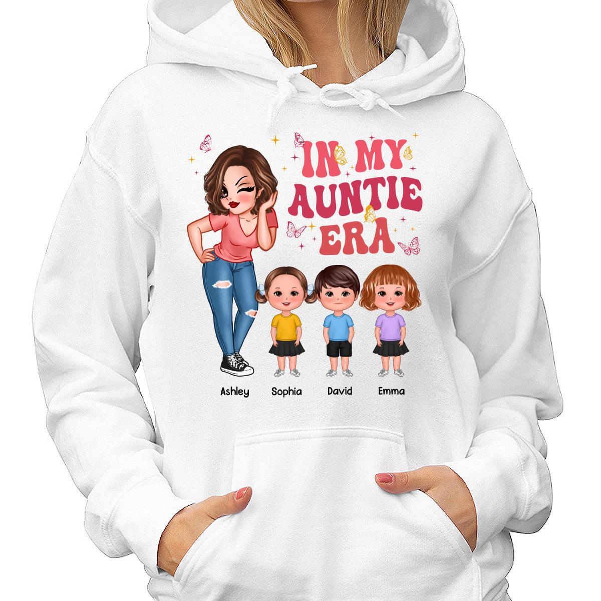 In My Auntie Era Pretty Woman With Cute Kids Personalized Shirt - Image 4